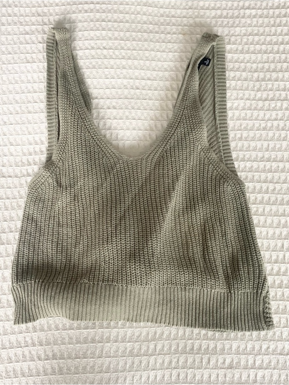 Lulu's Olive Green Knit Tank Top